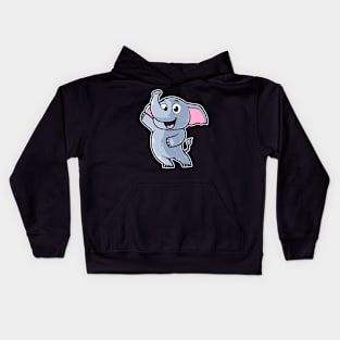 Cute Elephant Dancer - Dance for kids Kawaii Neko Anime print Kids Hoodie